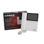 مانیتور آیفون تصویری CAMAX مدل CDV-46/T2 با نمایشگر رنگی 4.6 اینچ، کلیدهای لمسی و قابلیت باز کردن درب