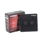 کلید دوپل لمسی هوشمند کامکث،CAMAX،شیشه زد خش،کنترل از هر جای دنیا ،برنامه و سناریو ، دستیار صوتی
