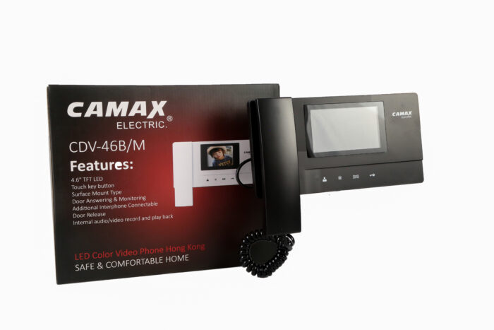 مانیتور داخلی مدل :46/BM،کامکث ،CAMAX.حافضه داخلی ،دو پنل بیرونی ،درب پارکینگ، احضار آسانسور ، سه سال ضمانت