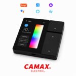کلید پیانویی 3 پل هوشمند همراه با تاچ پنل 3.5 اینچ