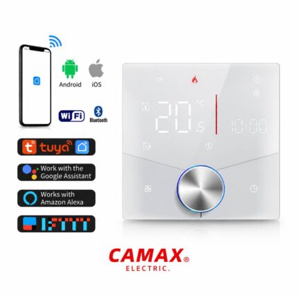 ترموستات هوشمند ولومی CAMAX با نمایشگر لمسی و کنترل Wi-Fi