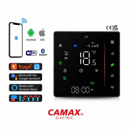 ترموستات هوشمند لمسی CAMAX با کنترل Wi-Fi و نمایشگر دیجیتال