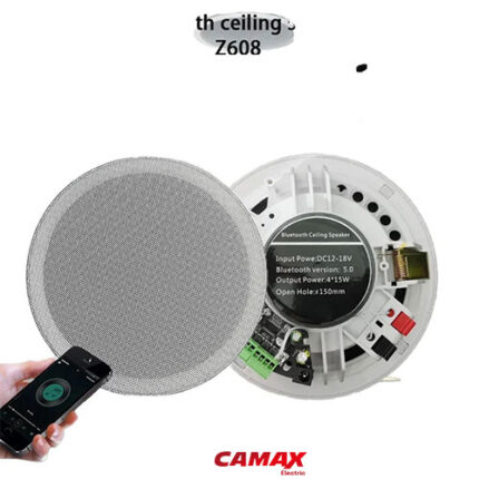 اسپیکر سقفی حرفه ای80 وات بلوتوثی با آمپلی فایر و ریموت