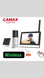 آیفون تصویری بیسیم CAMAX با برد ۳۰۰ متر، اتصال WiFi، پشتیبانی از Tuya، مانیتور داخلی و قابلیت باز کردن قفل برقی