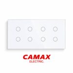 کلید لمسی ۸ پل CAMAX | کلید لمسی هشت پل شیشه‌ای