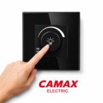 دیمر شیشه‌ای CAMAX | کلید دیمر ولومی تنظیم نور LED و لاینر Dimmable