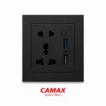 پریز یونیورسال با شارژر 20 وات USB/type-c